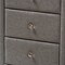 Baxton Studio Tessa Modern Grey Upholstered 3-Drawer Nightstand 147-8161 - alternate 8